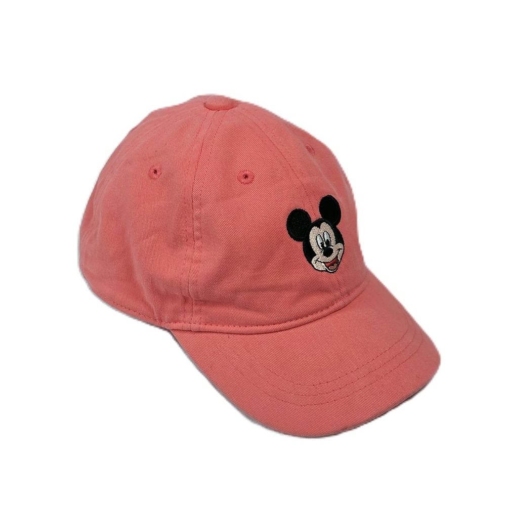babyGAP x Disney Mickey Mouse Baseball Cap Hat Toddler M/L Coral Pink